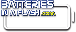 BATTERIES IN A FLASH.COM logo