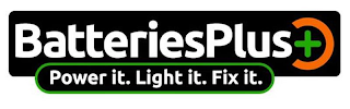 BATTERIESPLUS POWER IT. LIGHT IT. FIX IT. logo