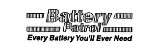 BATTERY PATROL EVERY BATTERY YOU'LL EVER NEED logo