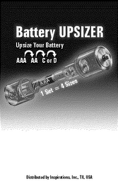 BATTERY UP SIZER logo