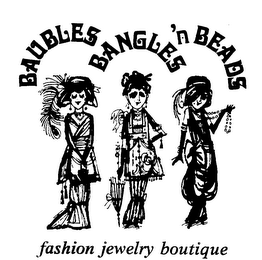 BAUBLES BANGLES 'N BEADS FASHION JEWELRYBOUTIQUE logo