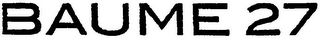 BAUME 27 logo