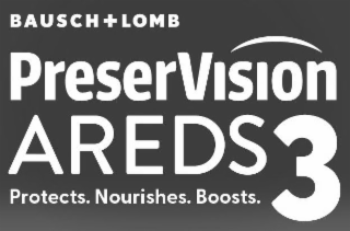 BAUSCH+LOMB PRESERVISION AREDS3 PROTECTS. NOURISHES. BOOSTS.