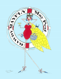 BAWDY MAYFLY MAY PEST logo
