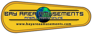 BAY AREA AMUSEMENTS PINBALL PARTS ONLINE WWW.BAYAREAAMUSEMENTS.COM logo