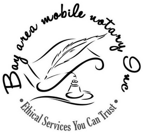 BAY AREA MOBILE NOTARY, INC ETHICAL SERVICES YOU CAN TRUST logo