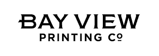 BAY VIEW PRINTING CO logo