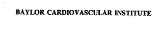BAYLOR CARDIOVASCULAR INSTITUTE logo