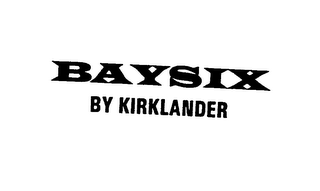 BAYSIX BY KIRKLANDER logo