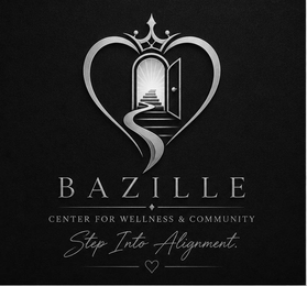 BAZILLE CENTER FOR WELLNESS & COMMUNITY STEP INTO ALIGNMENT. logo