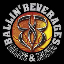 BB BALLIN' BEVERAGES FOR THE BALLERS & THE SHOT CALLERS logo