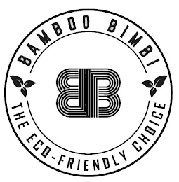 BB BAMBOO BIMBI THE ECO-FRIENDLY CHOICE logo
