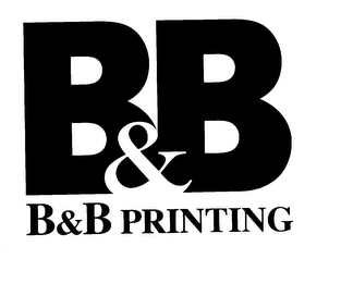 B&B B&B PRINTING logo