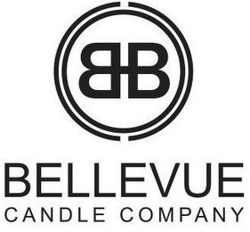 BB BELLEVUE CANDLE COMPANY logo