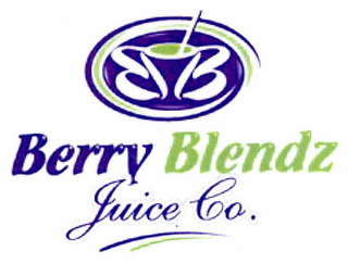BB BERRY BLENDZ JUICE CO. logo