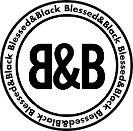B&B BLESSED & BLACK logo