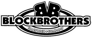 BB BLOCKBROTHERS SANDWICH COMPANY logo