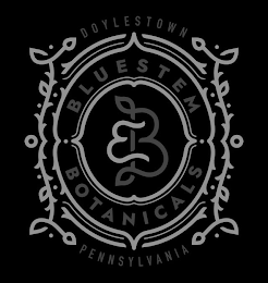 BB BLUESTEM, BOTANICALS, DOYLESTOWN, PENNSYLVANIA logo
