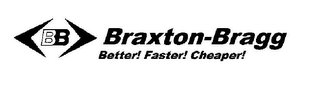 BB BRAXTON-BRAGG BETTER! FASTER! CHEAPER! logo