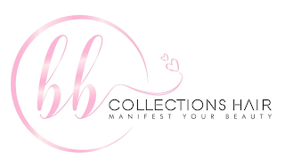 BB COLLECTIONS HAIR MANIFEST YOUR BEAUTY logo
