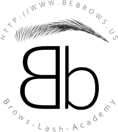 BB HTTP://WWW.BEBROWS.US BROWS LASH ACADEMY logo
