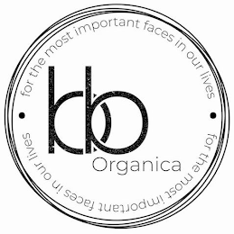 BB ORGANICA FOR THE MOST IMPORTANT FACES IN OUR LIVES logo