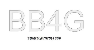 BB4G BLING BEAUTIFUL 4 GOD logo