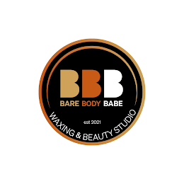 BBB BARE BODY BABE WAXING & BEAUTY STUDIO EST 2021 logo