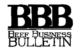 BBB BEEF BUSINESS BULLETIN logo