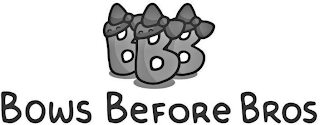 BBB BOWS BEFORE BROS logo