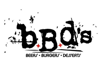 BBD'S BEERS · BURGERS · DESSERTS logo