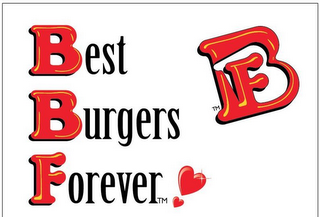BBF BEST BURGERS FOREVER! logo