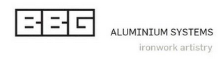 BBG ALUMINIUM SYSTEMS IRONWORK ARTISTRY logo