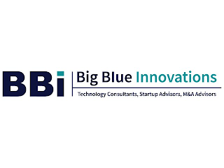 BBI BIG BLUE INNOVATIONS TECHNOLOGY CONSULTANTS, STARTUP ADVISORS, M&A ADVISORS logo