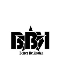 BBK BETTER BE KNOWN logo