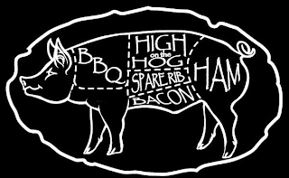 BBQ HIGH ON THE HOG SPARE RIB BACON HAM logo