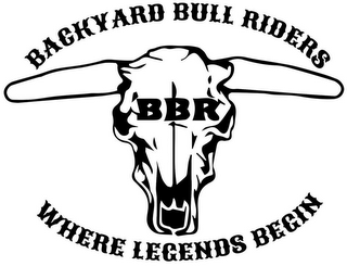 BBR BACKYARD BULL RIDERS WHERE LEGENDS BEGIN logo