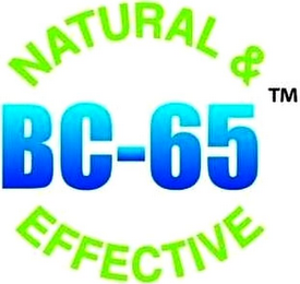 BC-65 NATURAL & EFFECTIVE logo