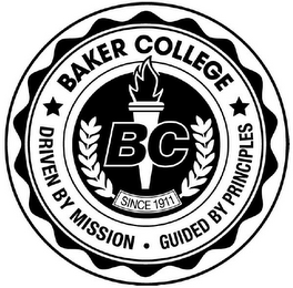 BC BAKER COLLEGE DRIVEN BY MISSION · GUIDED BY PRINCIPLES SINCE 1911