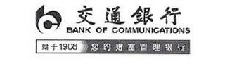 BC BANK OF COMMUNICATIONS 1908 logo