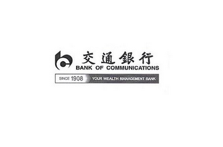 BC BANK OF COMMUNICATIONS SINCE 1908 YOUR WEALTH MANAGEMENT BANK logo