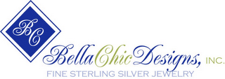 BC BELLA CHIC DESIGNS, INC. FINE STERLING SILVER JEWELRY logo