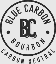 BC BLUE CARBON BOURBON CARBON NEUTRAL logo