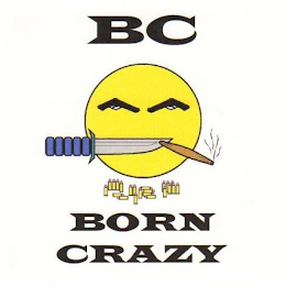 BC BORN CRAZY logo