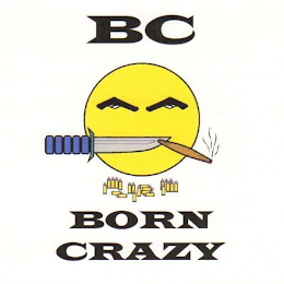 BC BORN CRAZY logo