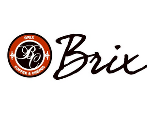 BC BRIX COFFEE & CREPES BRIX logo