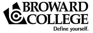 BC BROWARD COLLEGE DEFINE YOURSELF. logo