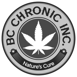 BC CHRONIC INC. NATURE'S CURE logo