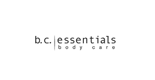 B.C. ESSENTIALS BODY CARE logo