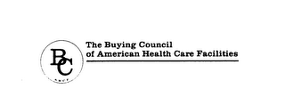 BC THE BUYING COUNCIL OF AMERICAN HEALTH CARE FACILITIES AHCP logo